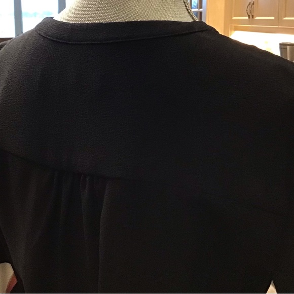 Chic Black Floral Wrap Dress - Picture 6 of 10